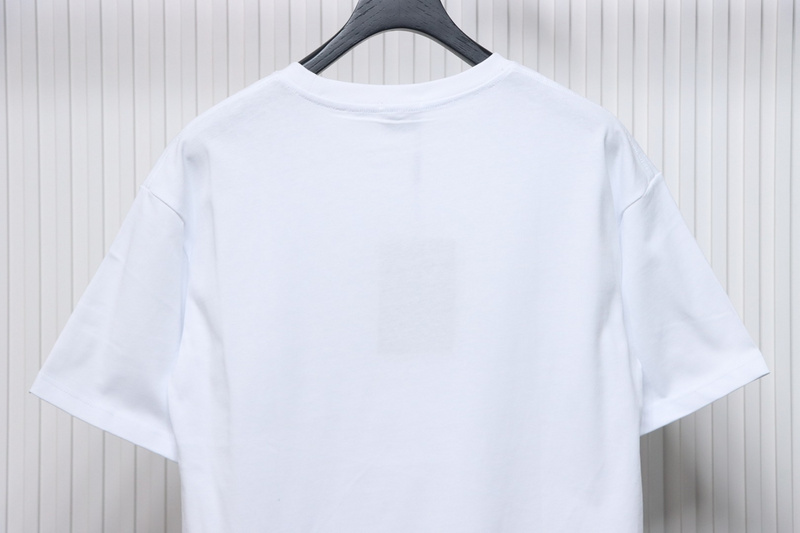 PK God Batch Burberry Spliced War Horse Short Sleeve T-Shirt White
