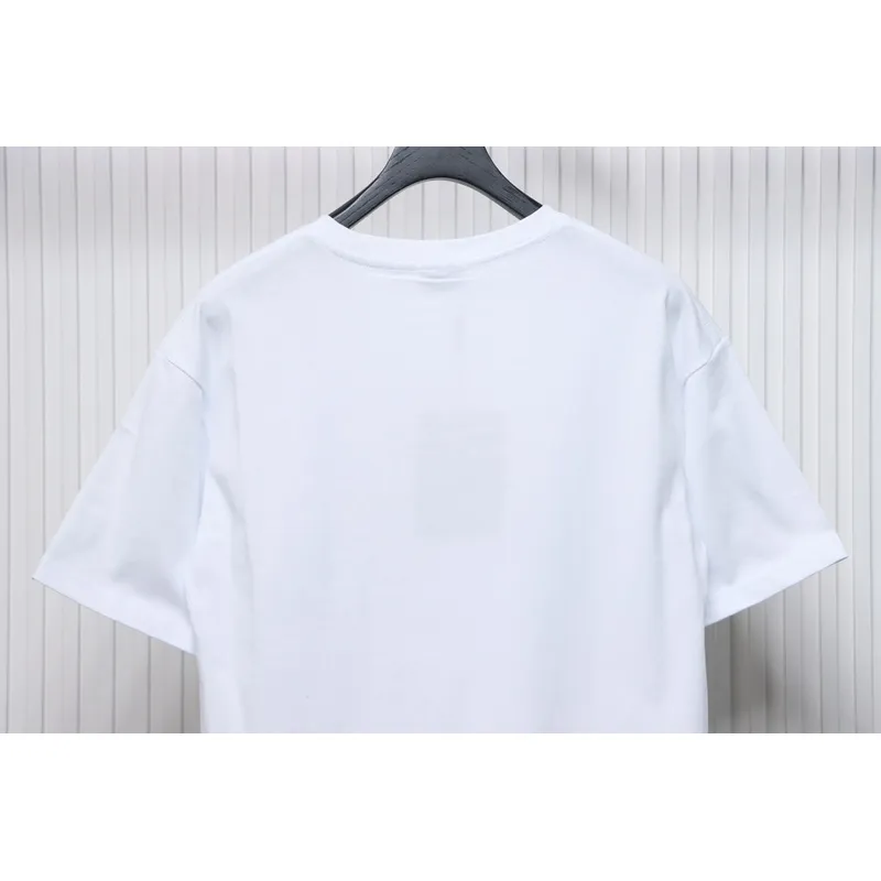 PK God Batch Burberry Spliced ​​War Horse Short Sleeve T-Shirt White