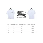 PK God Batch Burberry Spliced ​​War Horse Short Sleeve T-Shirt White