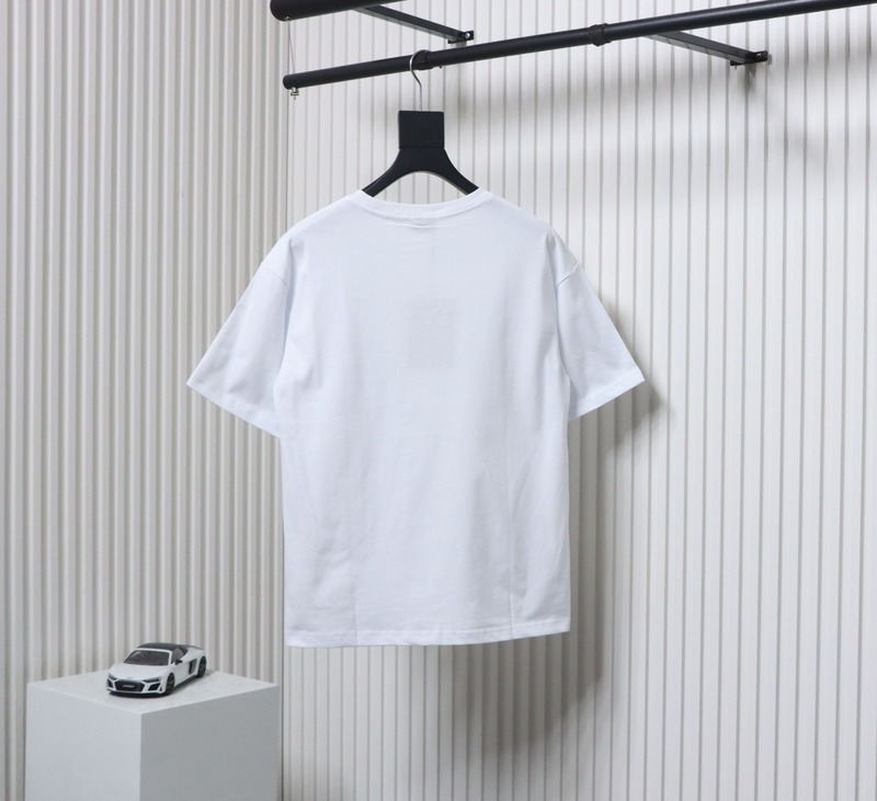 PK God Batch Burberry Spliced War Horse Short Sleeve T-Shirt White