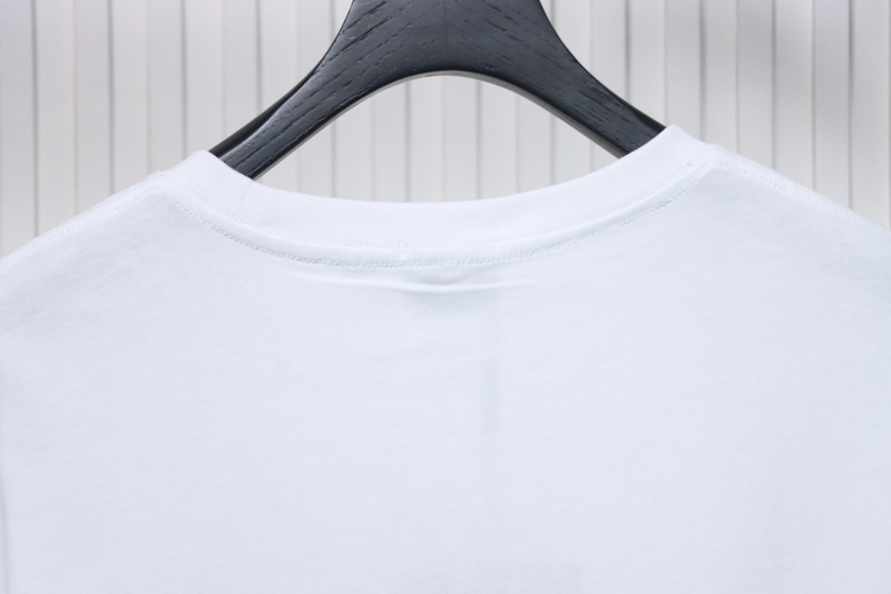 PK God Batch Burberry Spliced War Horse Short Sleeve T-Shirt White
