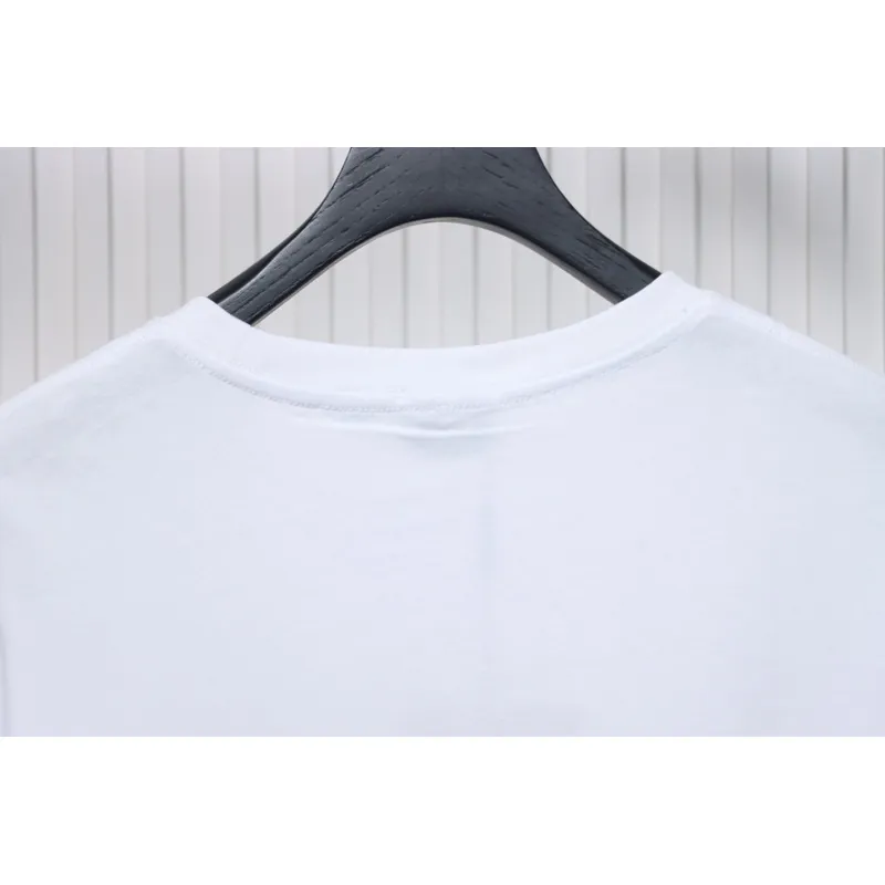 PK God Batch Burberry Spliced ​​War Horse Short Sleeve T-Shirt White