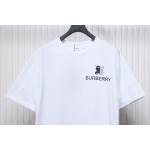 PK God Batch Burberry Spliced ​​War Horse Short Sleeve T-Shirt White