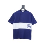 PK God Batch Burberry White striped horse print short sleeves