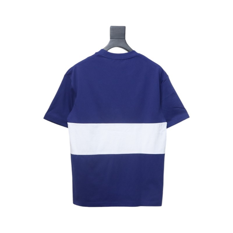 PK God Batch Burberry White striped horse print short sleeves