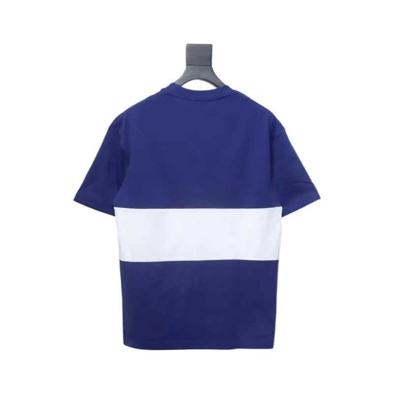 PK God Batch Burberry White striped horse print short sleeves