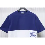PK God Batch Burberry White striped horse print short sleeves