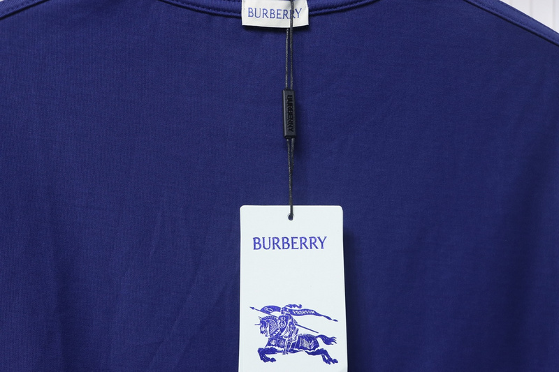 PK God Batch Burberry White striped horse print short sleeves