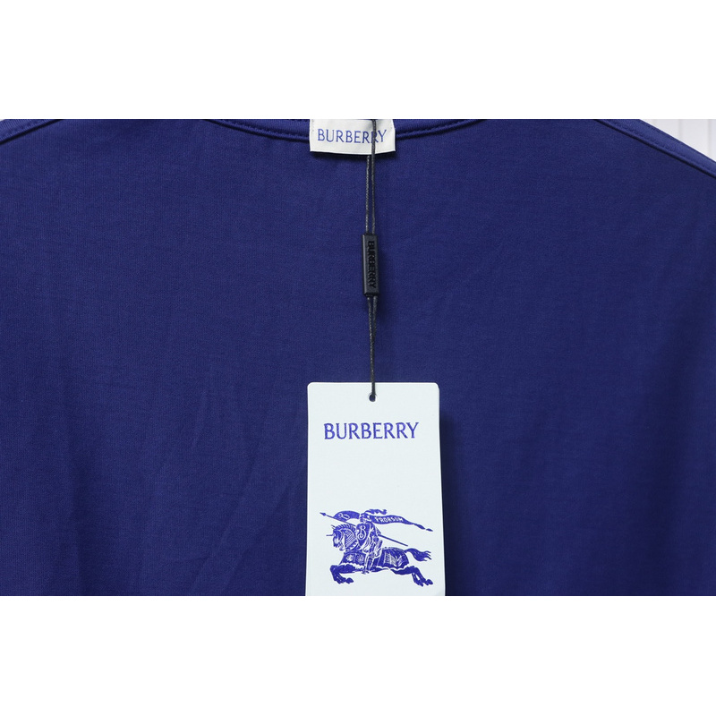 PK God Batch Burberry White striped horse print short sleeves