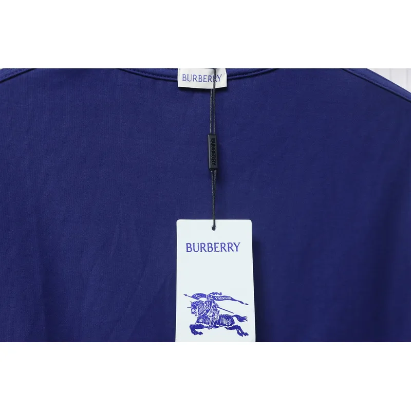 PK God Batch Burberry White striped horse print short sleeves