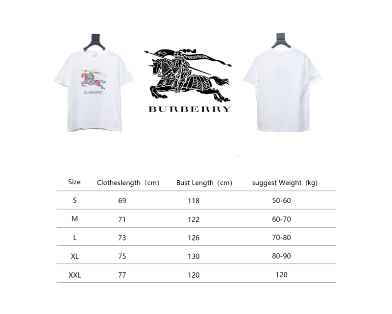 PK God Batch Colorful knight horse logo print short sleeve white