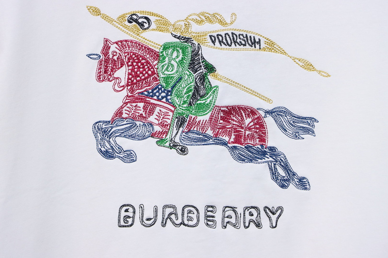 PK God Batch Colorful knight horse logo print short sleeve white