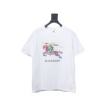 PK God Batch Colorful knight horse logo print short sleeve white