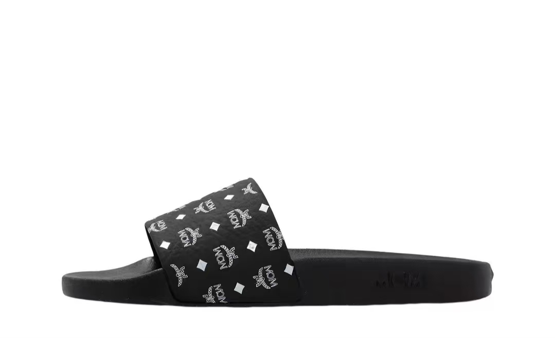 MCM Monogram SlidesBlack White