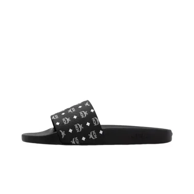 MCM Monogram SlidesBlack White 01