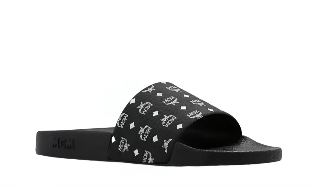 MCM Monogram SlidesBlack White