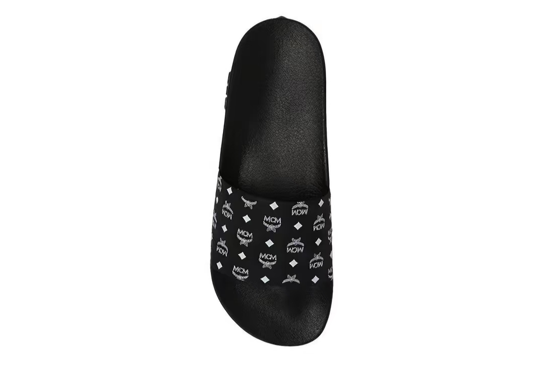 MCM Monogram SlidesBlack White