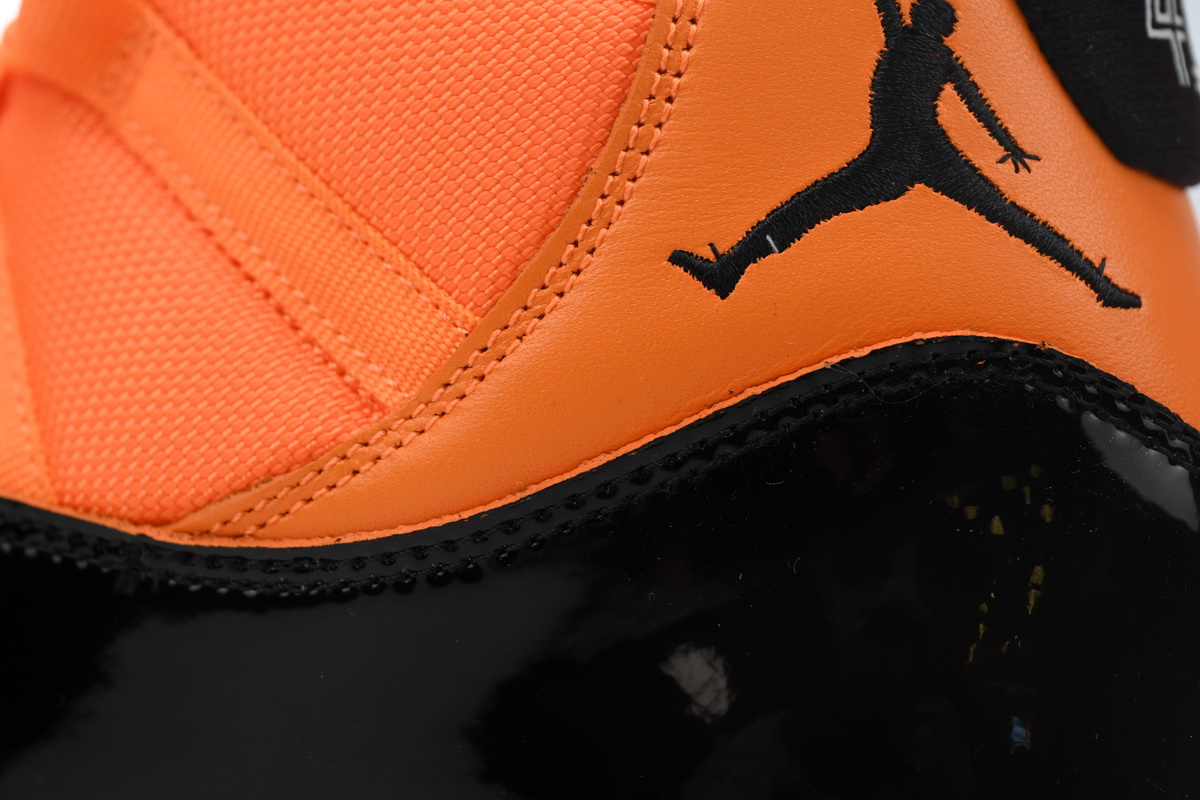 PK God Air Jordan 11 Retro "Black Orange” CT8012-800