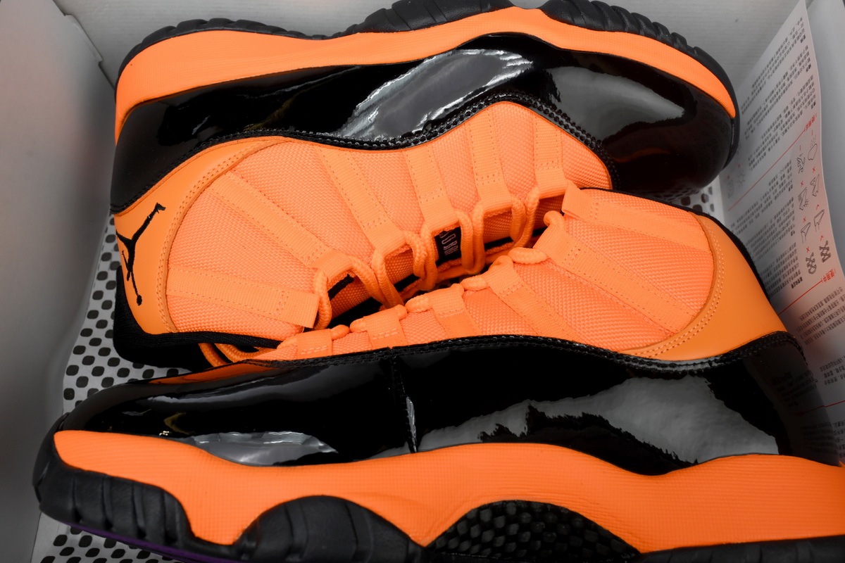 PK God Air Jordan 11 Retro "Black Orange” CT8012-800