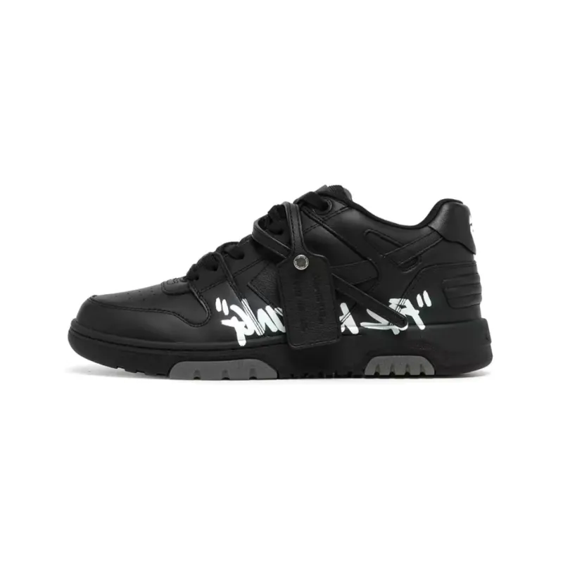 PK God Batch OFF-WHITE Out Of Office OOO "For Walking" Low Tops Black White