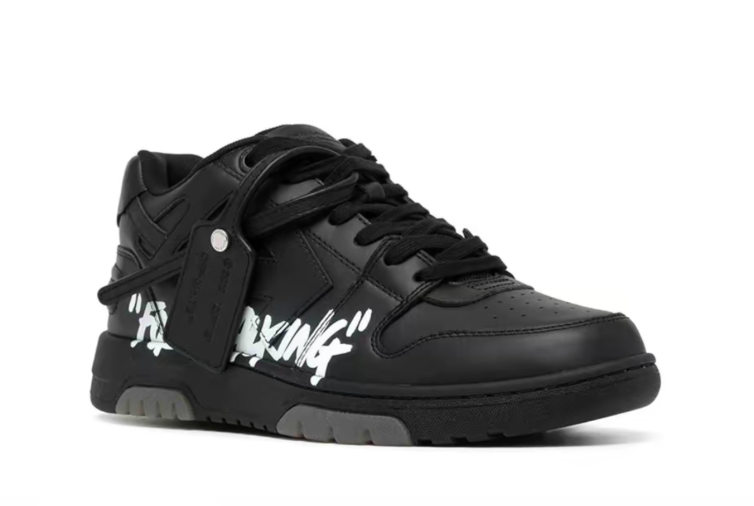 PK God Batch OFF-WHITE Out Of Office OOO "For Walking" Low Tops Black White