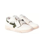 PK God Batch OFF-WHITE Slim Out Of Office Sneakers In White-military Green