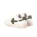 PK God Batch OFF-WHITE Slim Out Of Office Sneakers In White-military Green