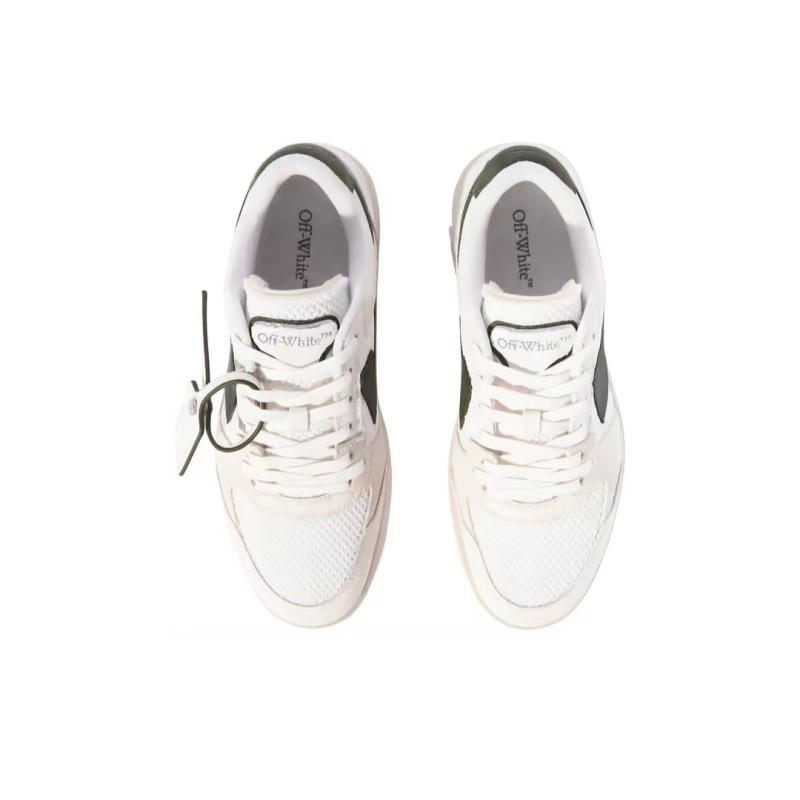 PK God Batch OFF-WHITE Slim Out Of Office Sneakers In White-military Green