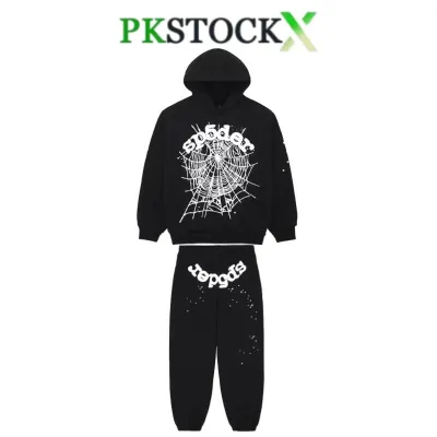 Spider Worldwide Black OG Web Hoodie set 01