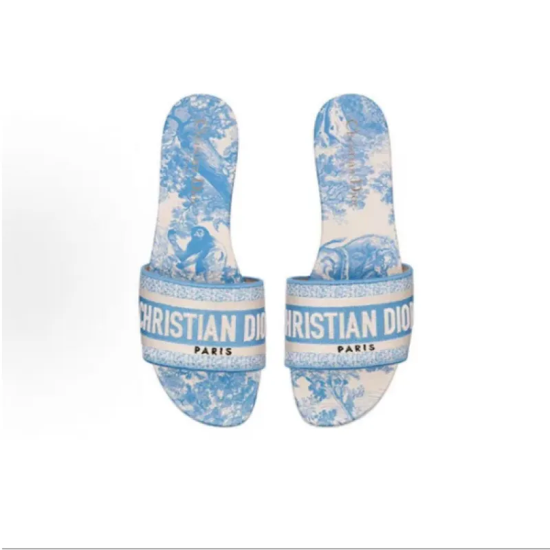 Dior Classic Dway Slide Light Blue