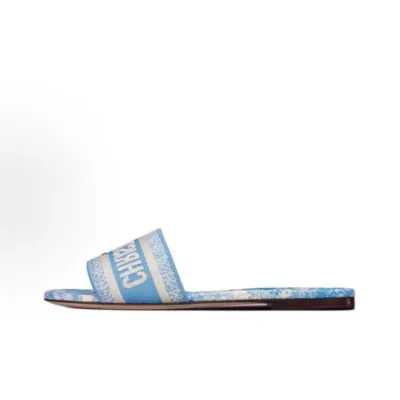 Dior Classic Dway Slide Light Blue 01