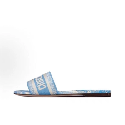 Dior Classic Dway Slide Light Blue 01