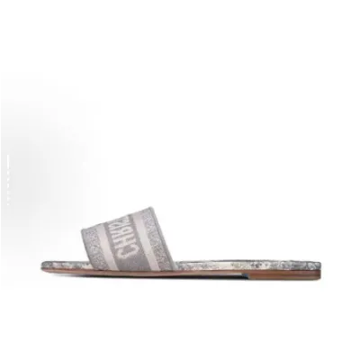 Dior Classic Dway Slide Rose Grey 01