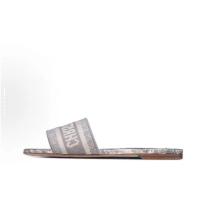 Dior Classic Dway Slide Rose Grey 01