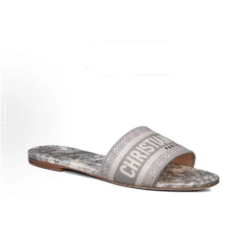 Dior Classic Dway Slide Rose Grey