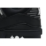 PK God Batch LOUIS VUITTON Trainer All Black Embossing 1AARER