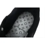 PK God Batch LOUIS VUITTON Trainer All Black Embossing 1AARER