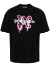 Palm Angels Miami Monogram Spray-print T-shirt