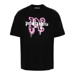 Palm Angels Miami Monogram Spray-print T-shirt
