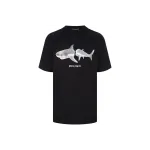 Palm Angels Shark T-Shirt Black/White
