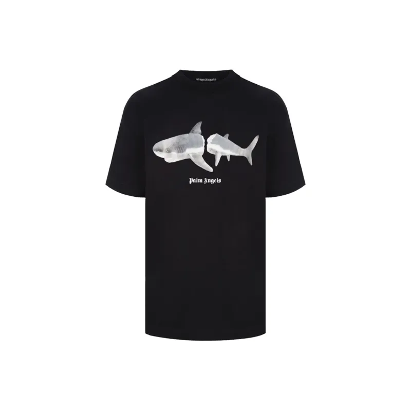 Palm Angels Shark T-Shirt Black/White