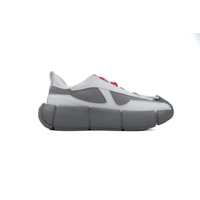 PK God Batch Prada Sneakers Grey White 02
