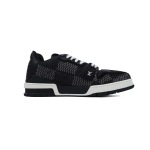 PK God Batch Louis Vuitton LV Trainer Black Damier 3D Denim 1AD6DX