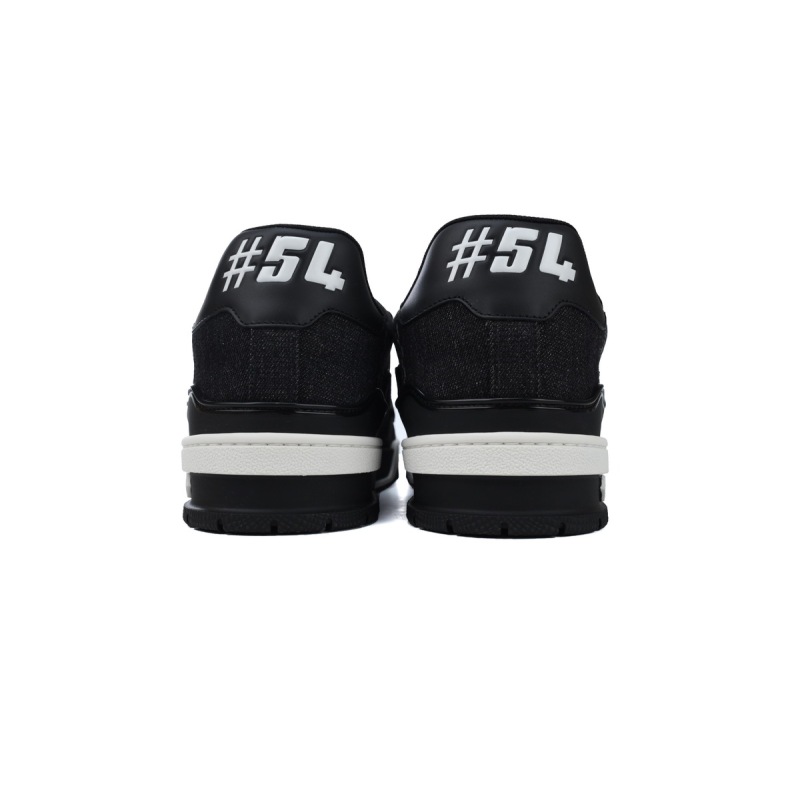 PK God Batch Louis Vuitton LV Trainer Black Damier 3D Denim 1AD6DX