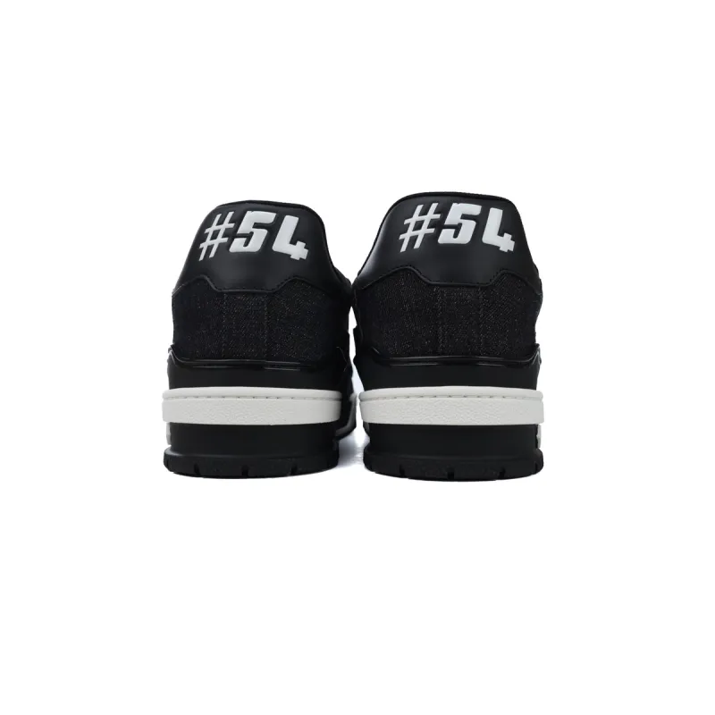 PK God Batch Louis Vuitton LV Trainer Black Damier 3D Denim 1AD6DX