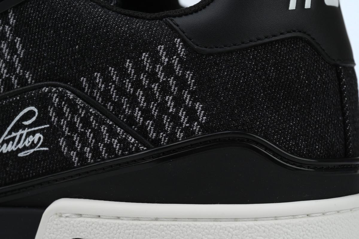 PK God Batch Louis Vuitton LV Trainer Black Damier 3D Denim 1AD6DX