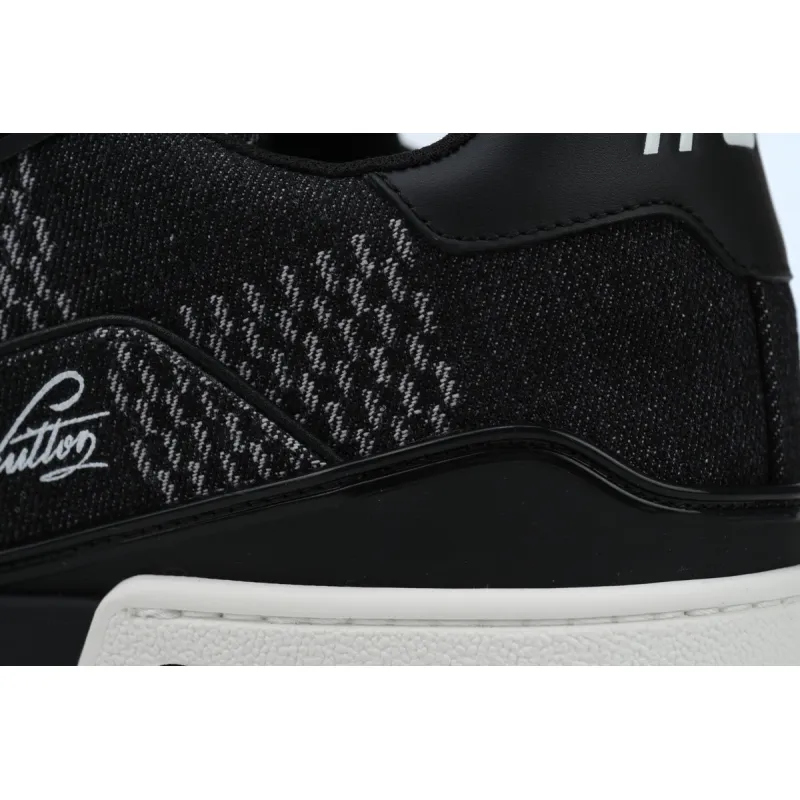 PK God Batch Louis Vuitton LV Trainer Black Damier 3D Denim 1AD6DX
