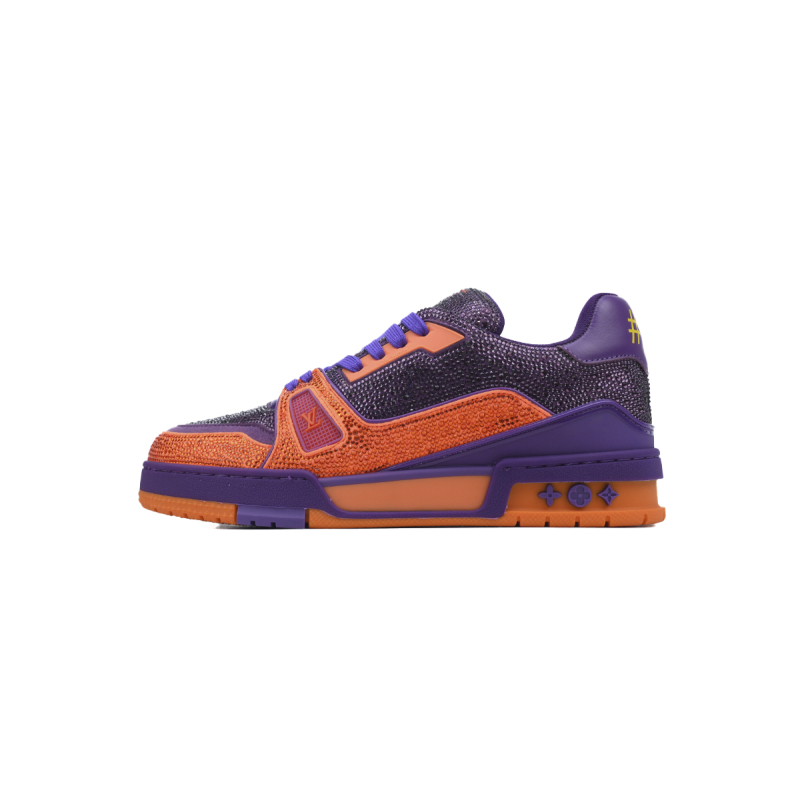 PK God Batch Louis Vuitton Trainer 2022 Crystal Chunky Orange
