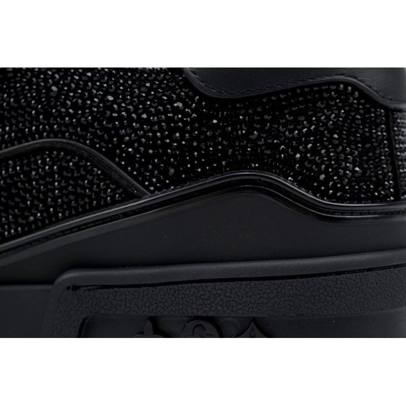 PK God Batch Louis Vuitton Trainer 'Black Rhinestones' 1A815H
