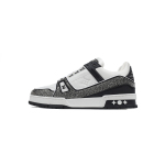 PK God Batch Louis Vuitton Trainer Black White Swarovski 1ABM08 